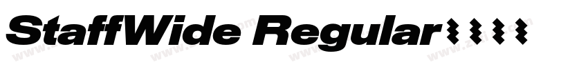 StaffWide Regular字体转换